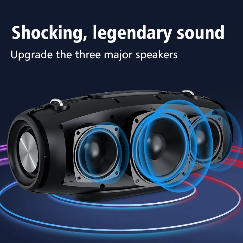 zealot_S67 60W Portable Bluetooth Speaker Outdoor Party Speaker Big Loud Speaker Excellent Bass Performace Hifi speaker view 4