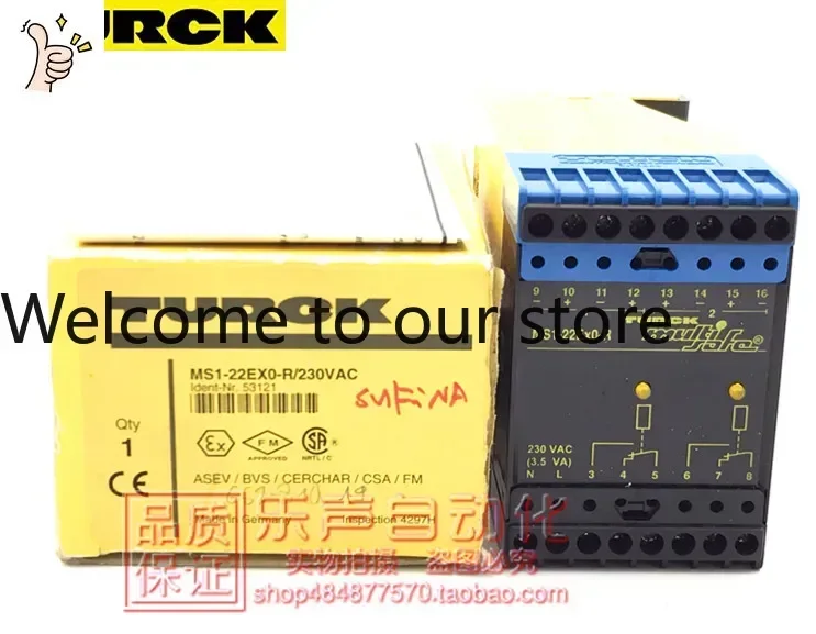 2026.4 MS1-22Ex0-R/230V Turck/TURCK Safety Relay Safety Barrier Genuine New From Stock
