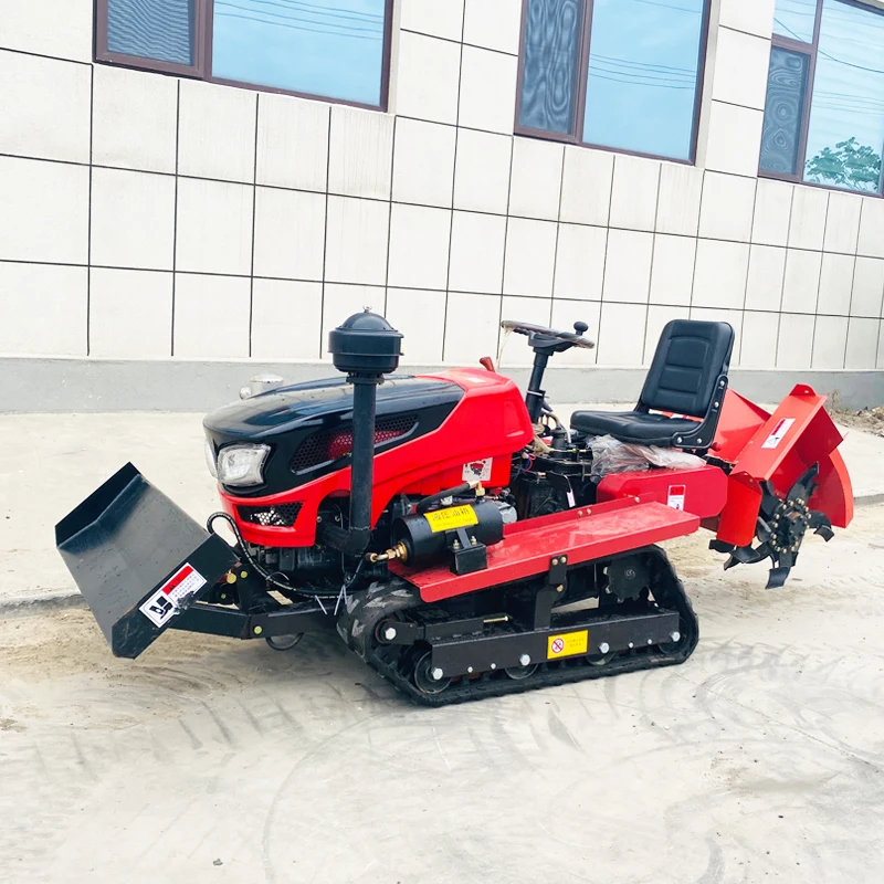 

Customized New Multi-Function Farm Plowing Machine Agricultural Cultivator Small Crawler Rotary Tiller
