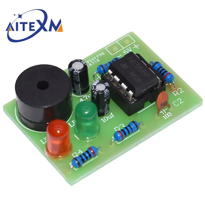 NE555 NE555P عدة متعددة الهزاز دائرة ثابتة مصباح فلاش مزدوج لتقوم بها بنفسك صانع التدريب مختبر الطالب لتقوم بها بنفسك مجموعة التعلم لاردوينو