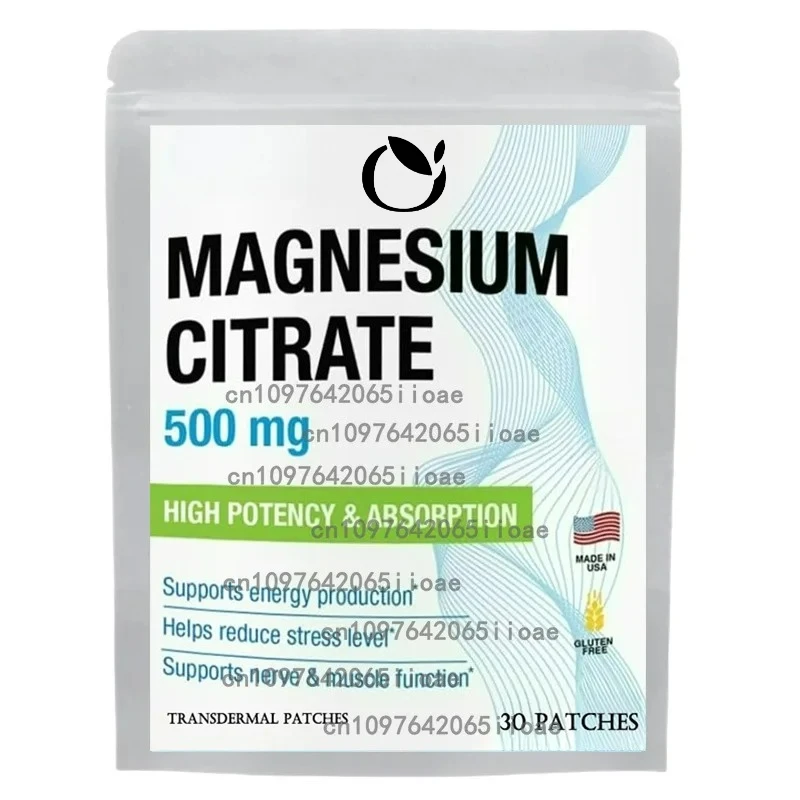 

30 пластырей с магниевым цитаграммой — магниево-трансмический пластырь с добавлением цитрата — поддерживает здоровье мышц, суставов и сердце