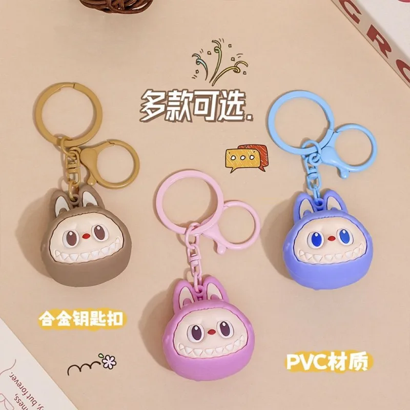 Labubu anime cartoon schattige driedimensionale hanger creatieve kawaii meisje hart sleutelhanger perifere figuur model speelgoed groothandel