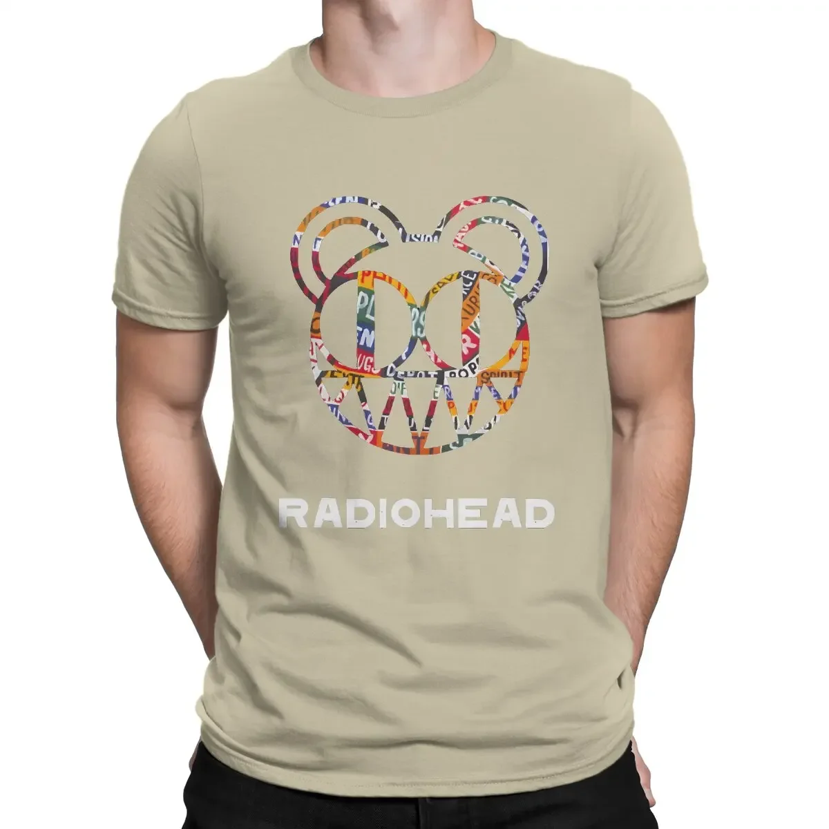 Radiohead  Crewneck Tops Fabric T Shirt  Best Of  Radio Head Logo Man's TShirt  Funny High Quality Birthday Gifts harajuku