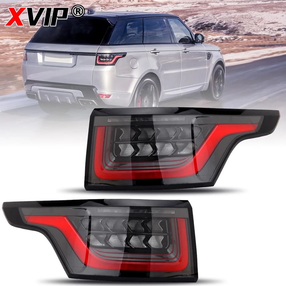 Xvip Paar Achterlichten Voor Land Rover Range Rover Sport L494 2014-2022 Full Led Gerookte Achterlichten Mistlampen Remstop Waarschuwing