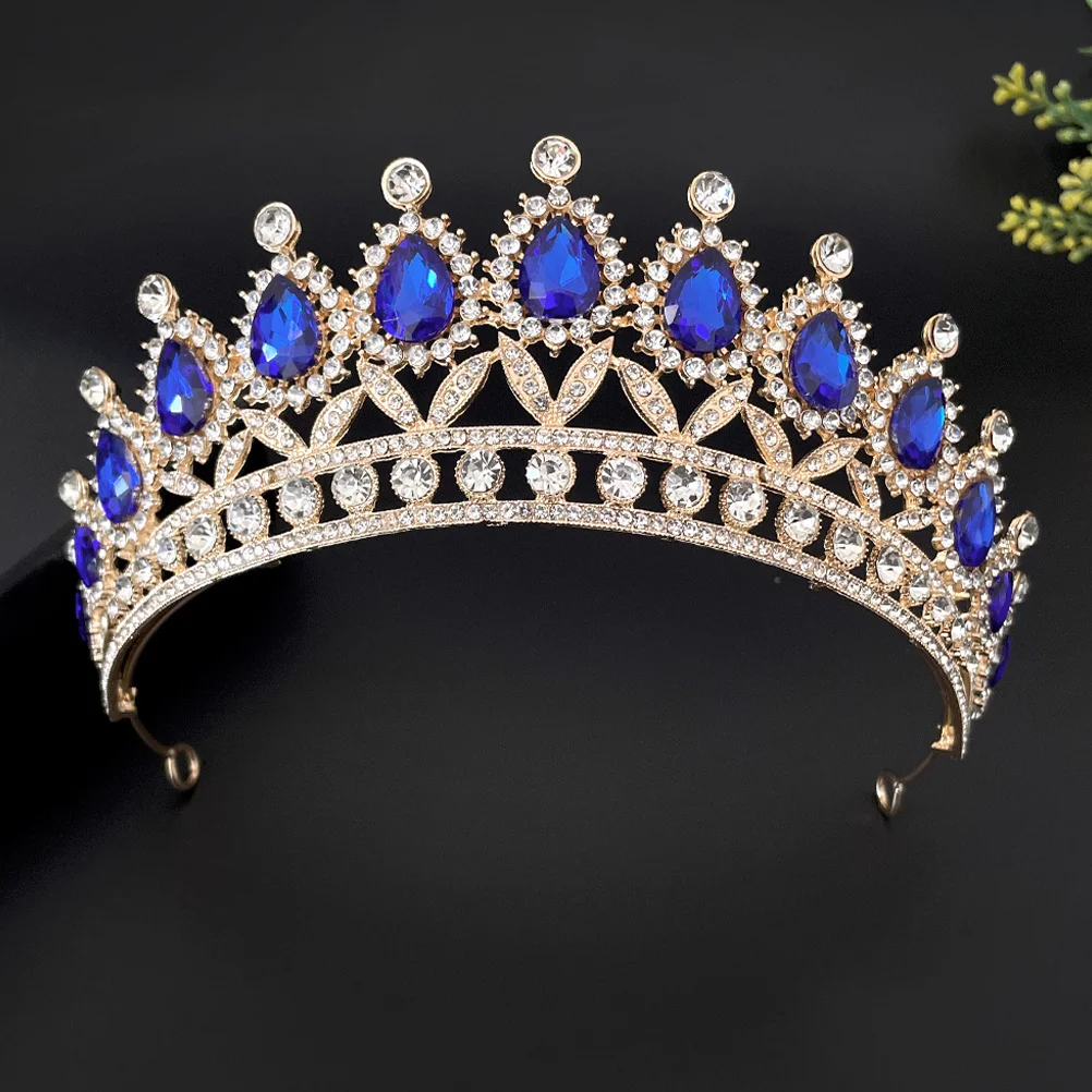 1 مجموعة الزفاف الراين تاج قلادة أقراط مجوهرات الزفاف للعروس وصيفه الشرف حفلة مأدبة مساء تأثيري عيد الميلاد