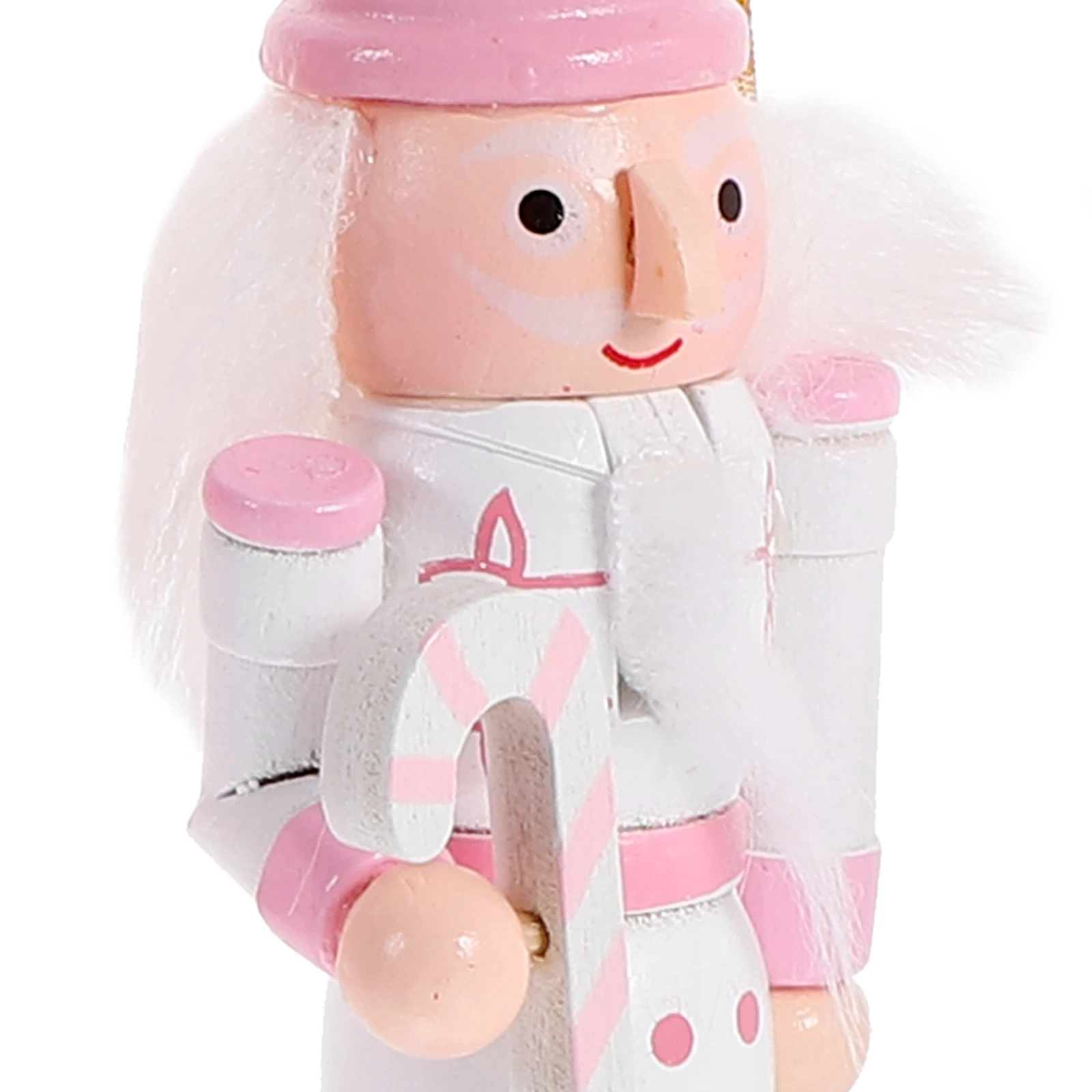 

5Pcs Small Nutcracker Christmas Decor Wooden Hanging Ornament for Xmas Tree Festival Decoration Wood Craft Puppet