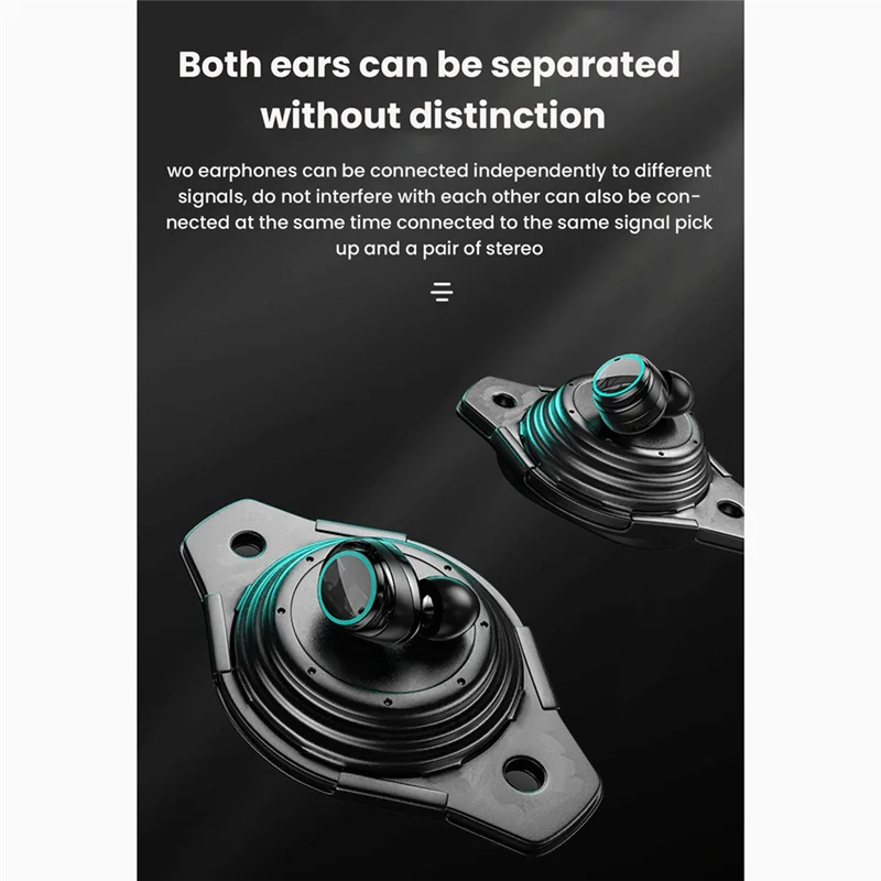 

T35C M25 Беспроводная Bluetooth-совместимая гарнитура 5.2 Сенсорный цифровой дисплей Игровые наушники с бинауральным шумоподавлением