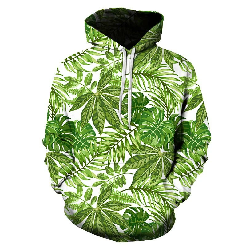 Fashion 3D Print Floral Hawaiian Hoodie Men Women Harajuku Long Sleeve Sweatshirts Hip Hop Tracksuits Cool Streetwear Pullovers