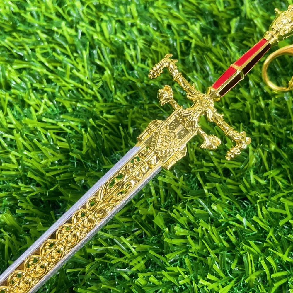 8.6 بوصة أنيمي إلدن كاتانا سيف الليل واللهب نينجا سكين الصلب المعادن السيف الحجم الحقيقي اليابانية كاتانا الساموراي صابر لعبة