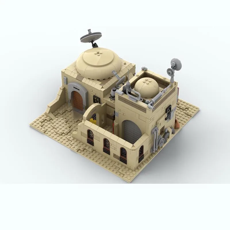 بقعة MOC-112429 141949 119111 اللبنات السماء المرصعة بالنجوم فيلم الصحراء منزل نموذج لتقوم بها بنفسك تجميع الطوب منزل نموذج قاعدة المعركة