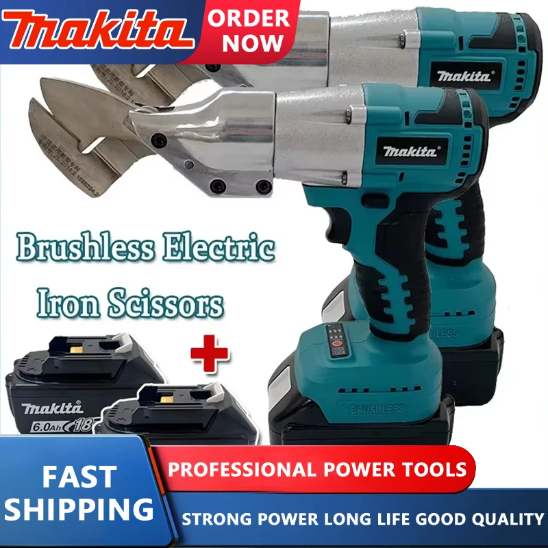 

Бесщеточные электрические ножницы Makita, перезаряжаемые аккумуляторные ножницы для листового железа, режущие инструменты, ножницы для листового металла, подходят для батареи 18 В