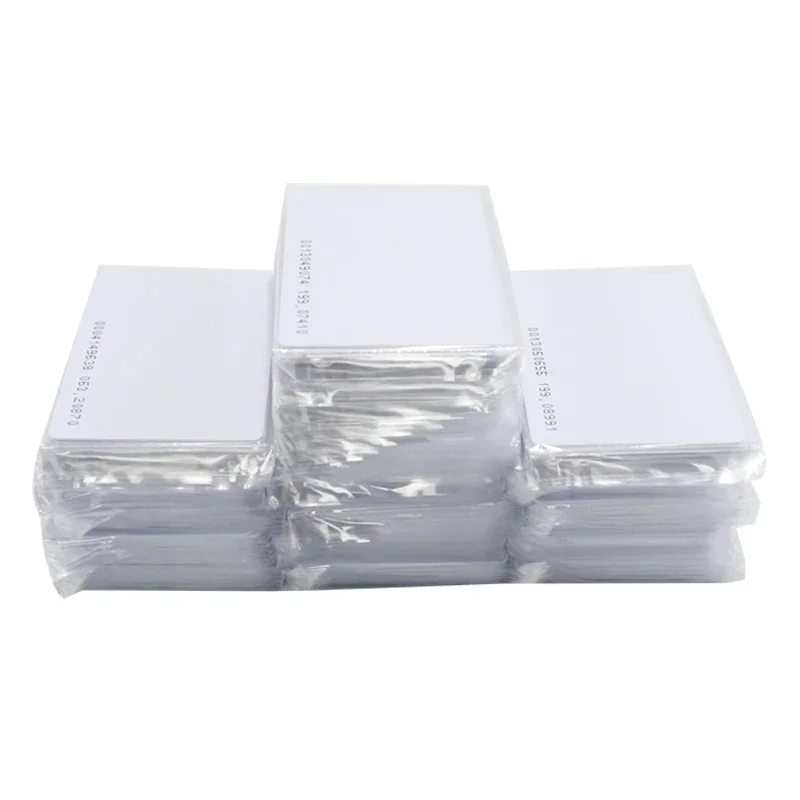 

100pcs TK4100 125Khz Card 64bits EM4100 ID Smart Keycard RFID Proximity ID Cards for Door Electric Lock System