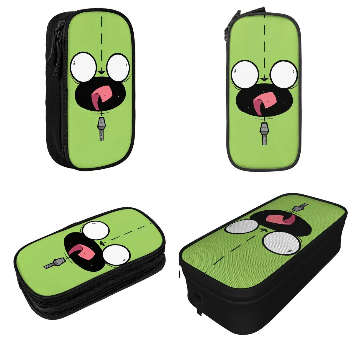 Invader Zim Gir Pencil Cases Fun Pen Holder Bags Girls Boys Large Storage Students School Gift Pencil Pouch