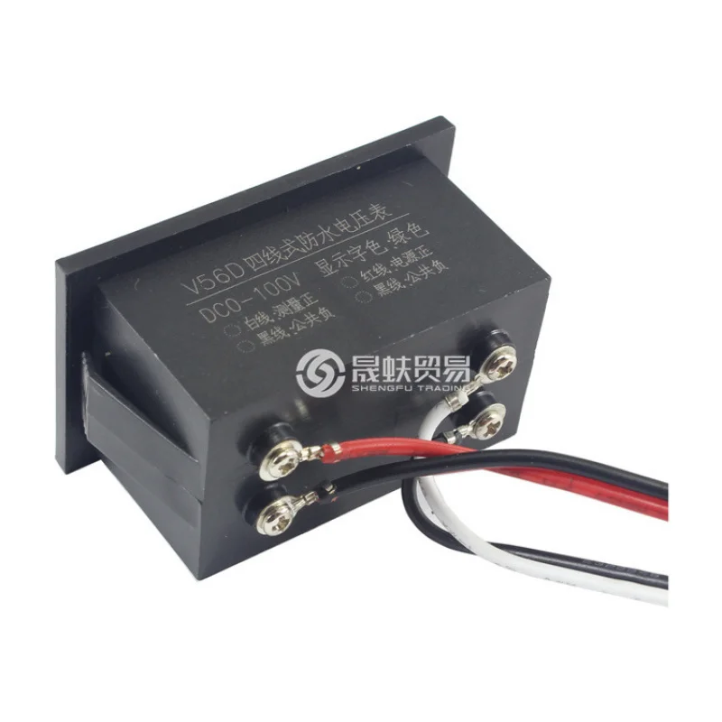 V56dpotting WaterproofDC0-100VElectric auto grün digital voltmeter digital voltmeter kopf