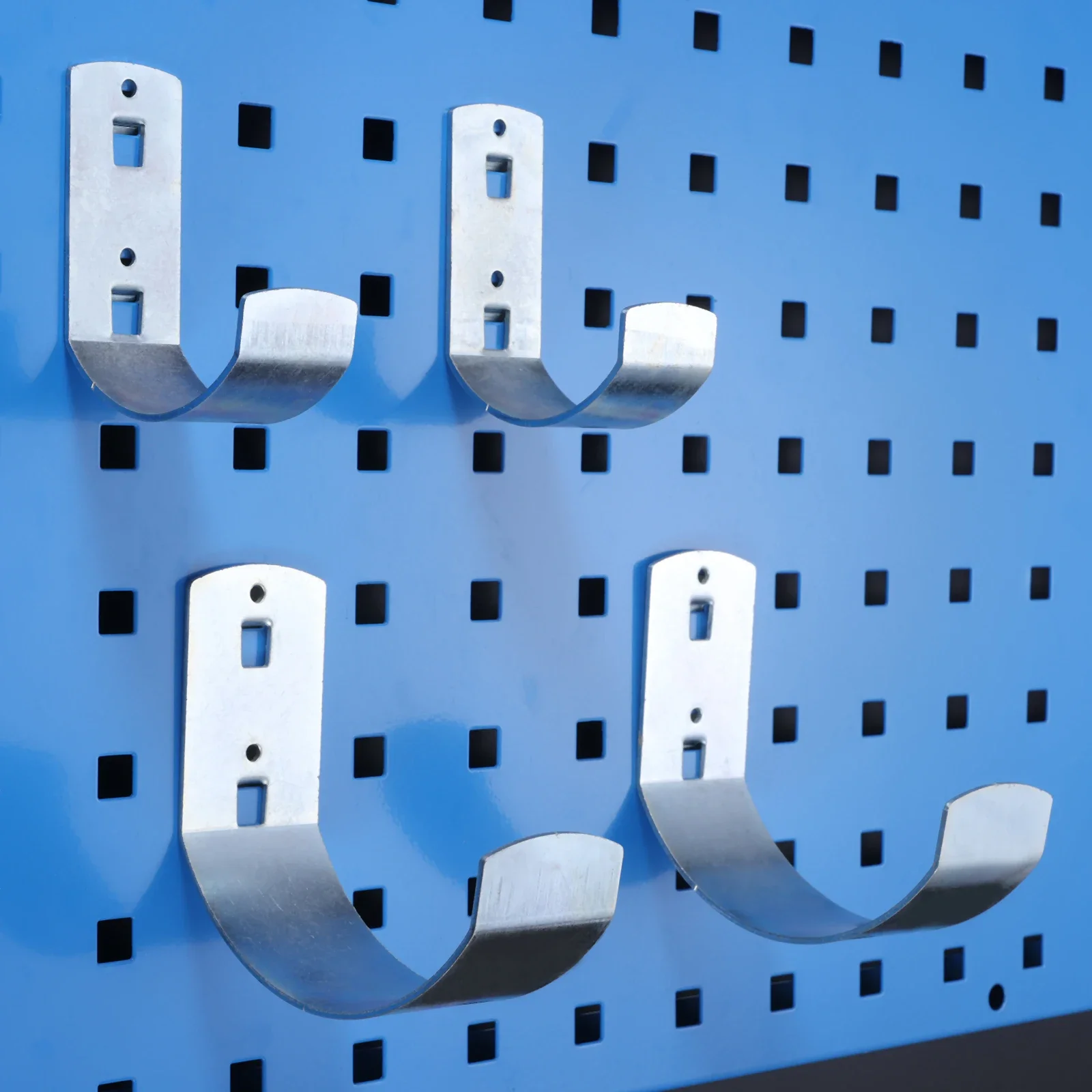 

4pcs Steel Hole Board Multi-Purpose Hook Heavy Duty Pegboard Tool Display Rack Hanger Garden Kitchen Garage Organizer 60/100mm