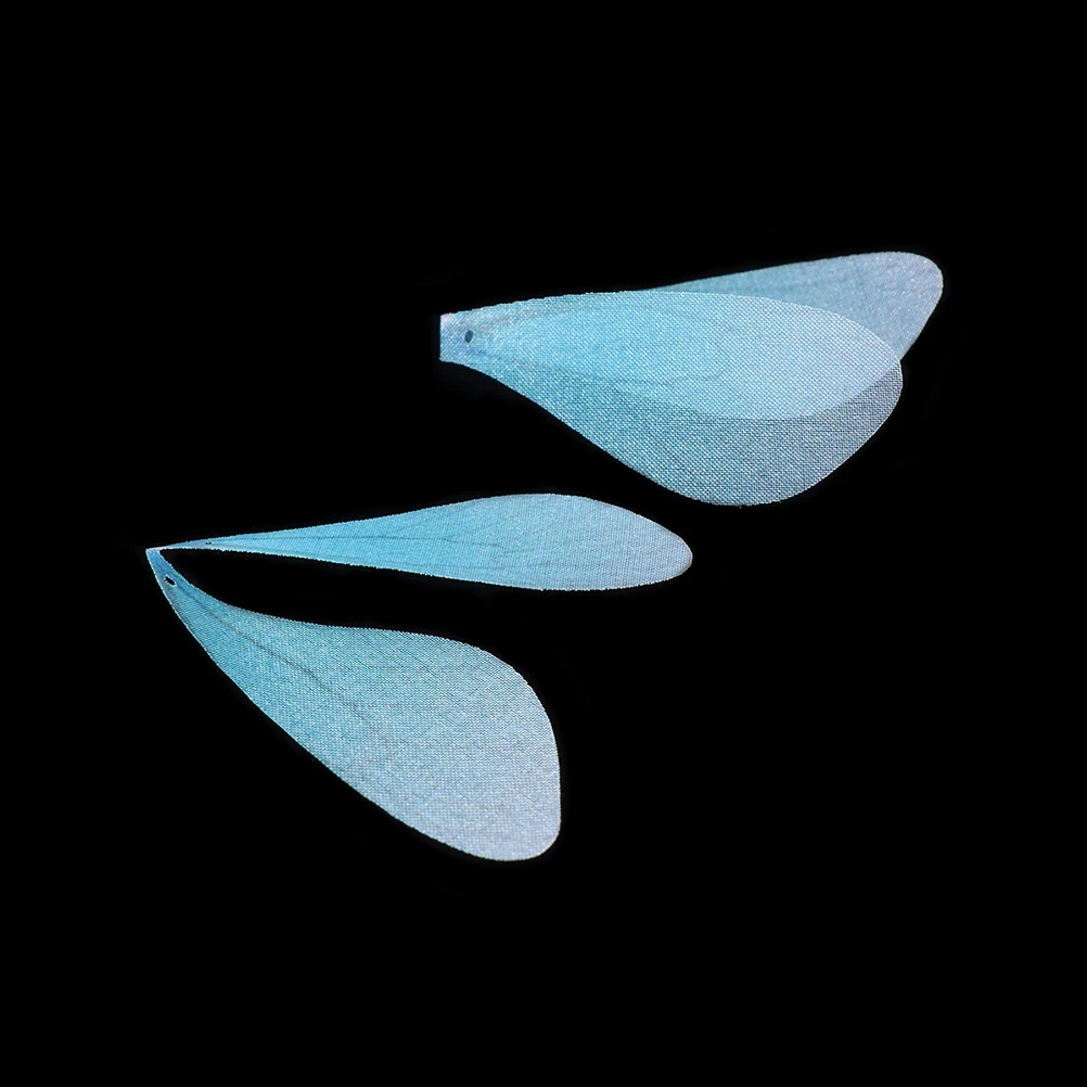 

50 pcs Handmade Earrings Supplies Artificial Butterfly Wing Accessories Craft Fabric Brooch Decor Gift Sky Material
