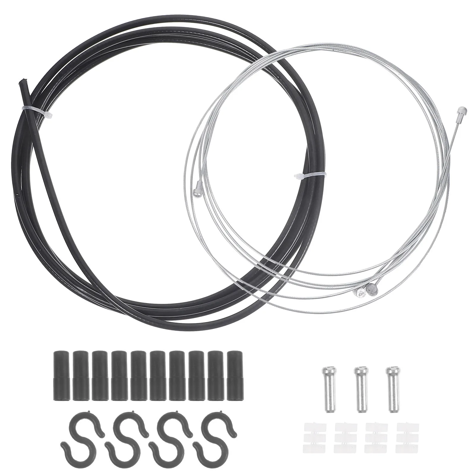 

1 Set Bike Galvanized Steel Durable Replacement For Mountain Road Folding Bikes Brake Line Shift Cable Bike Brakes