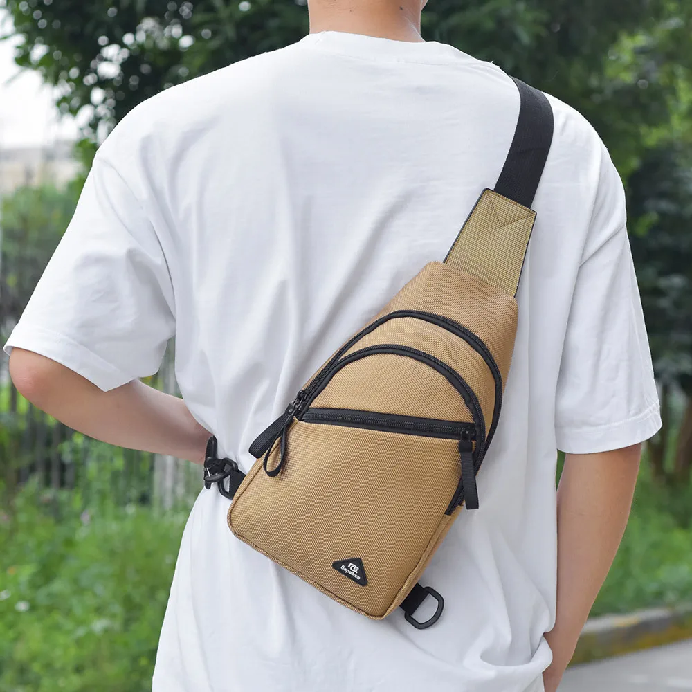 

Chest Bag Men's Single Shoulder Crossbody Bag Large Capacity Oxford Cloth Outdoor Travel Backpack Men's Chest Bag