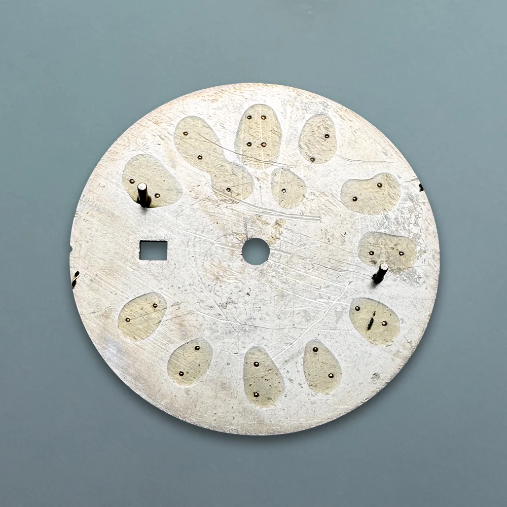 24.5mm S Logo Sunray Dial Fit NH05 Japan Movement Green Luminous High Quality Ladies Dial  Watch Modification Accessories