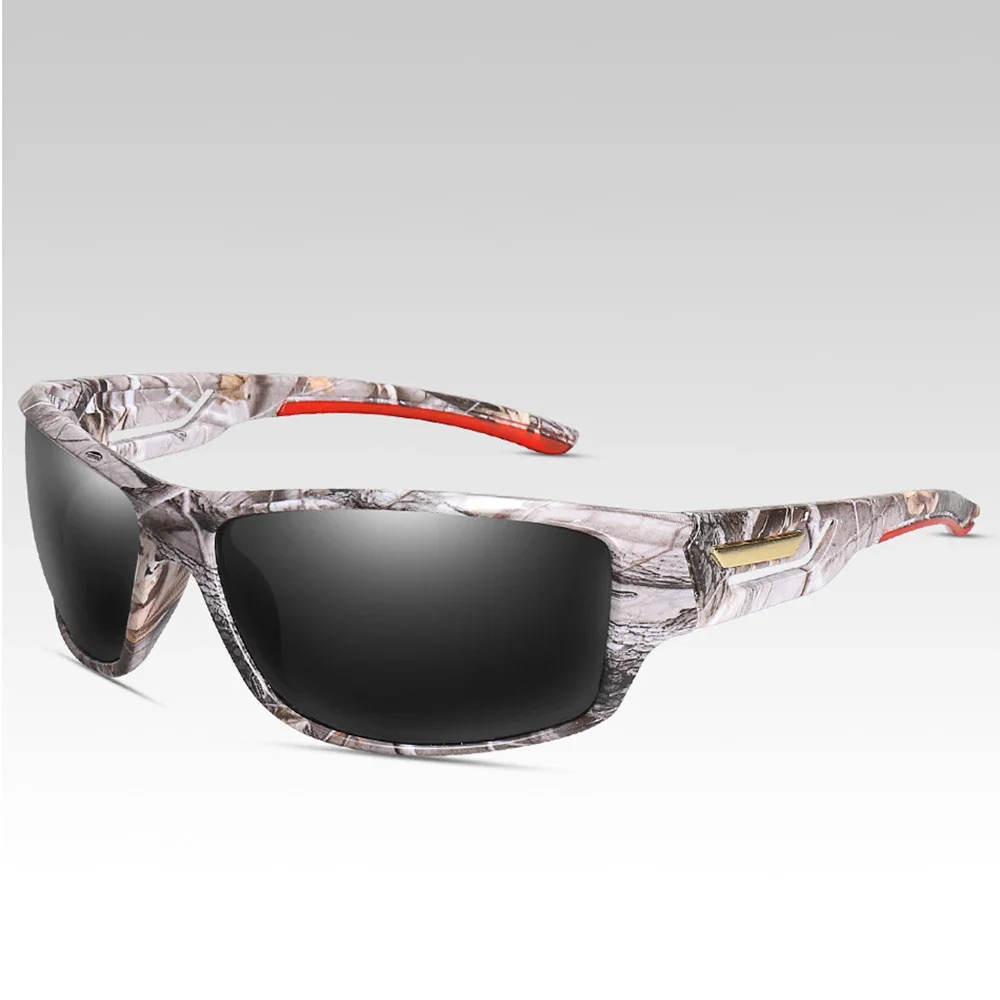 White Camouflage Sport Polarized Sun Glasses Polarized Mirror Sunglasses