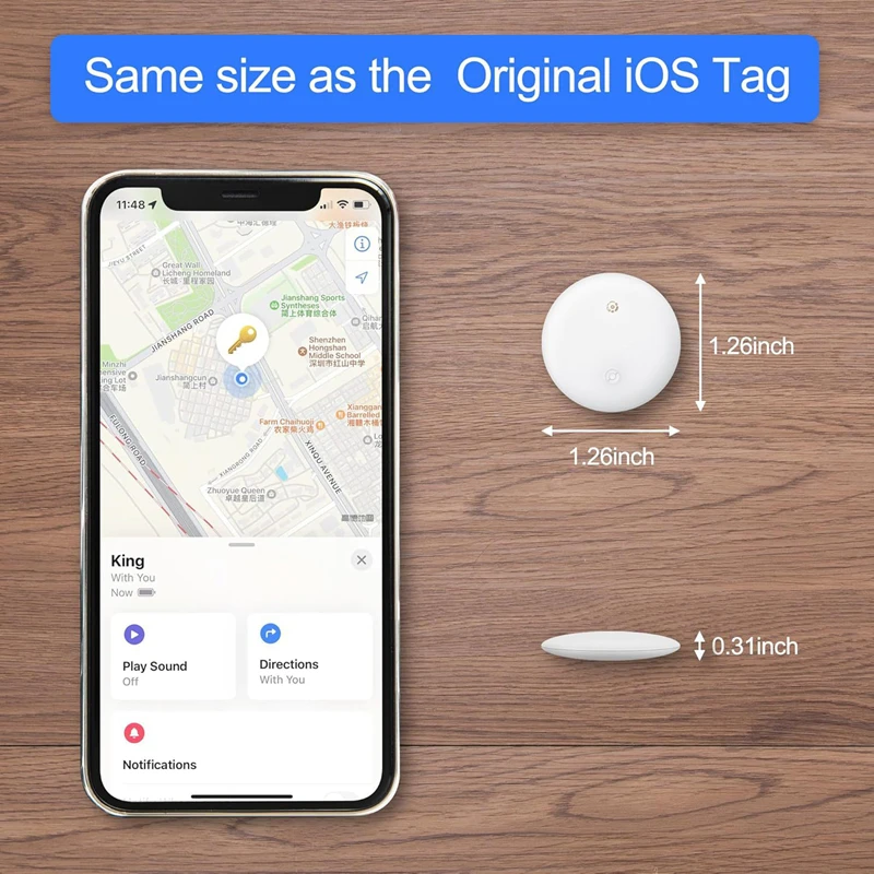Xiaomi AirTag Bluetooth GPS-Tracker funktioniert mit Apple Find My Global Positioning Smart Tracker Key Wallet Anti-Lost Device 2025