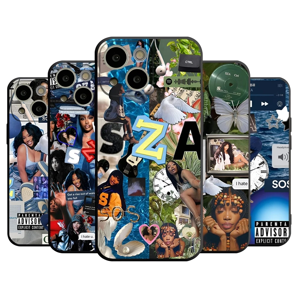 Sza Ctrl Alternate Album Singer Phone Case for Iphone 15 Pro Max 12 Mini 13 11 14 Pro Xr X Xs 6 6s 8 7 Plus Design Back Cover