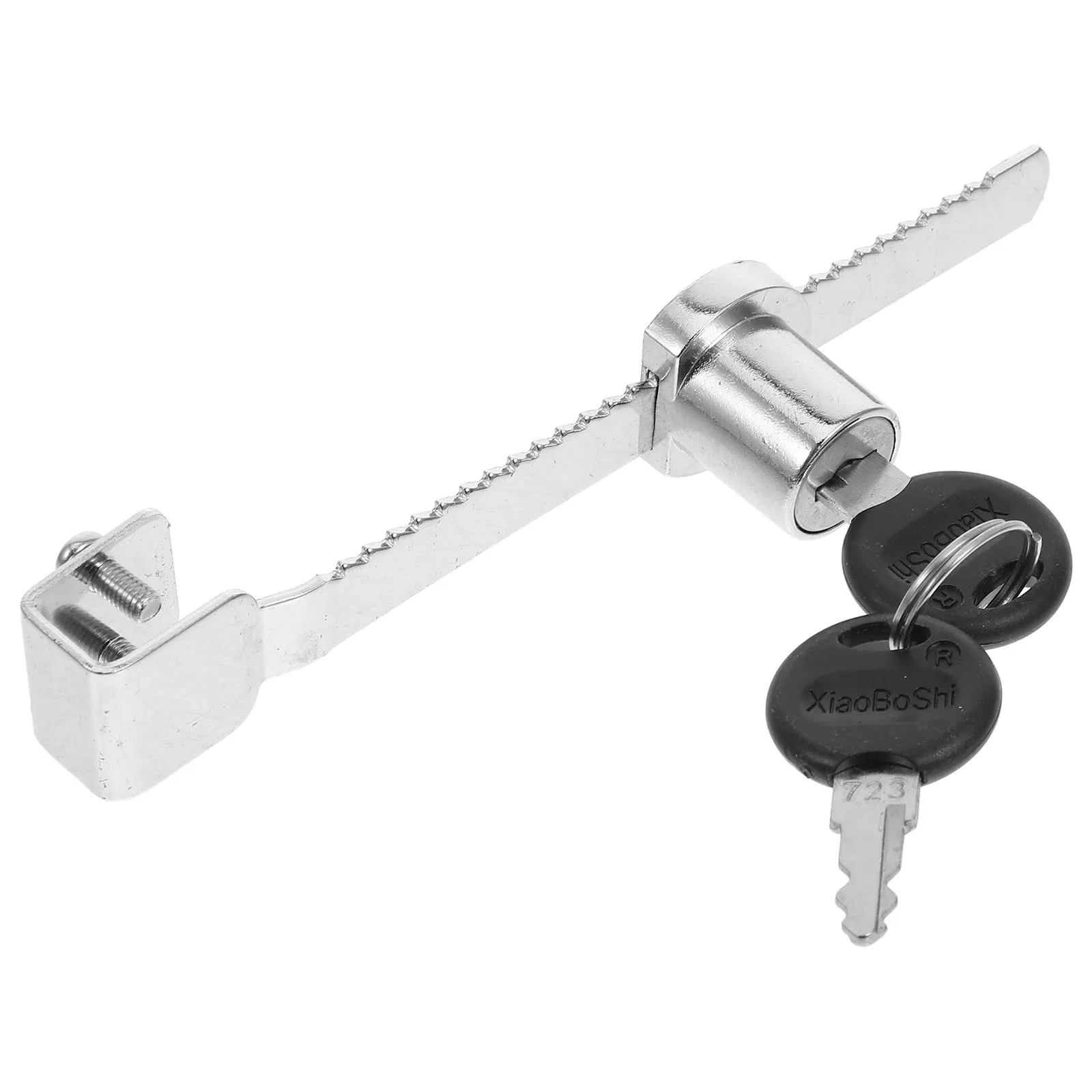 1 Juego de cerradura para congelador de helados, puerta corrediza de vidrio, cerradura de seguridad con trinquete para vitrina, cerraduras para cajón de nevera profunda con llave