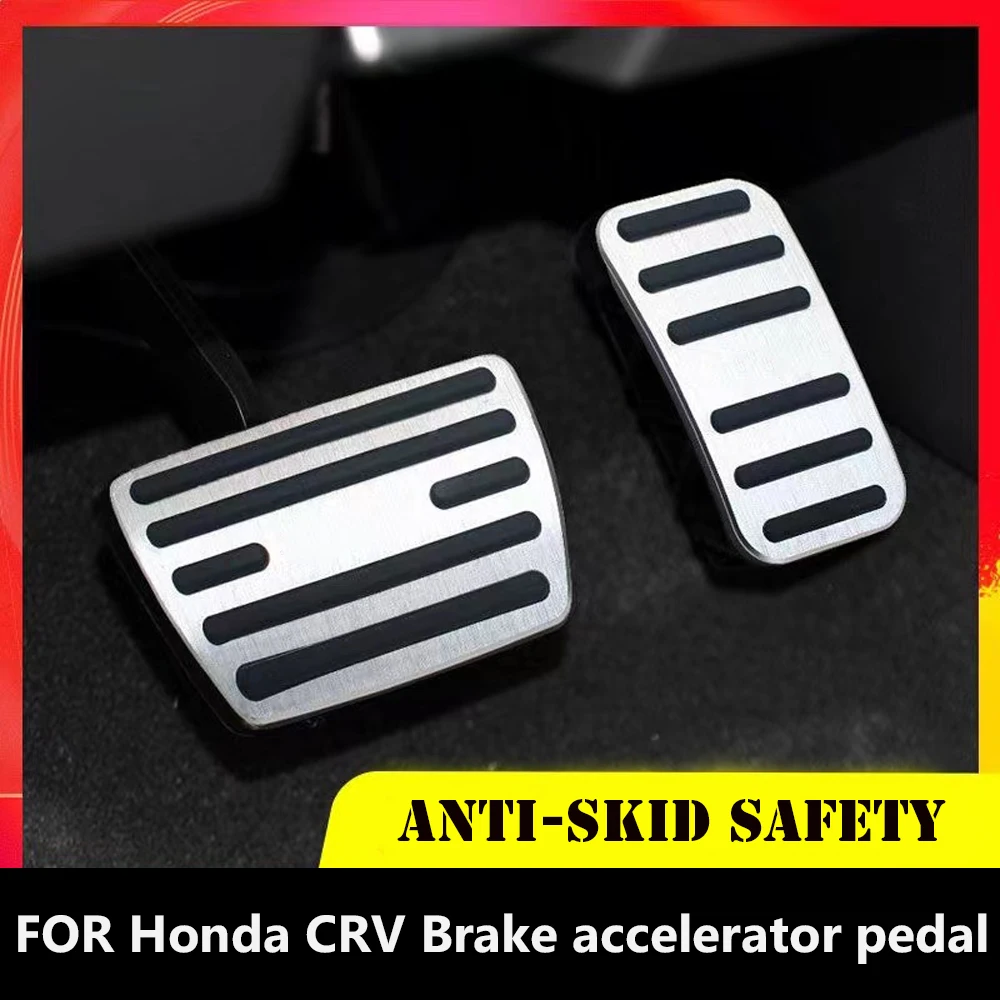 

For Honda CRV 2017 2018 2019 2020 2021 Auto Aluminum Pads Pedal Set Gas Brake Footrest Car Accessories