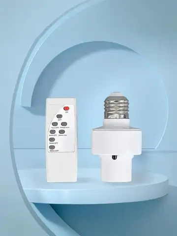2025 Hot Infrared Remote Control Smart LED Lampholder E27 AC85-265V Universal Socket Timer Color Changing Easy Install for Home