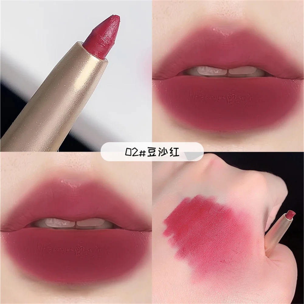 Automatic Rotation Lip Line Pen Lady Charming Lip Liner Soft Pencil Contour Makeup Lipstick Waterproof Moisturizing Cosmetics