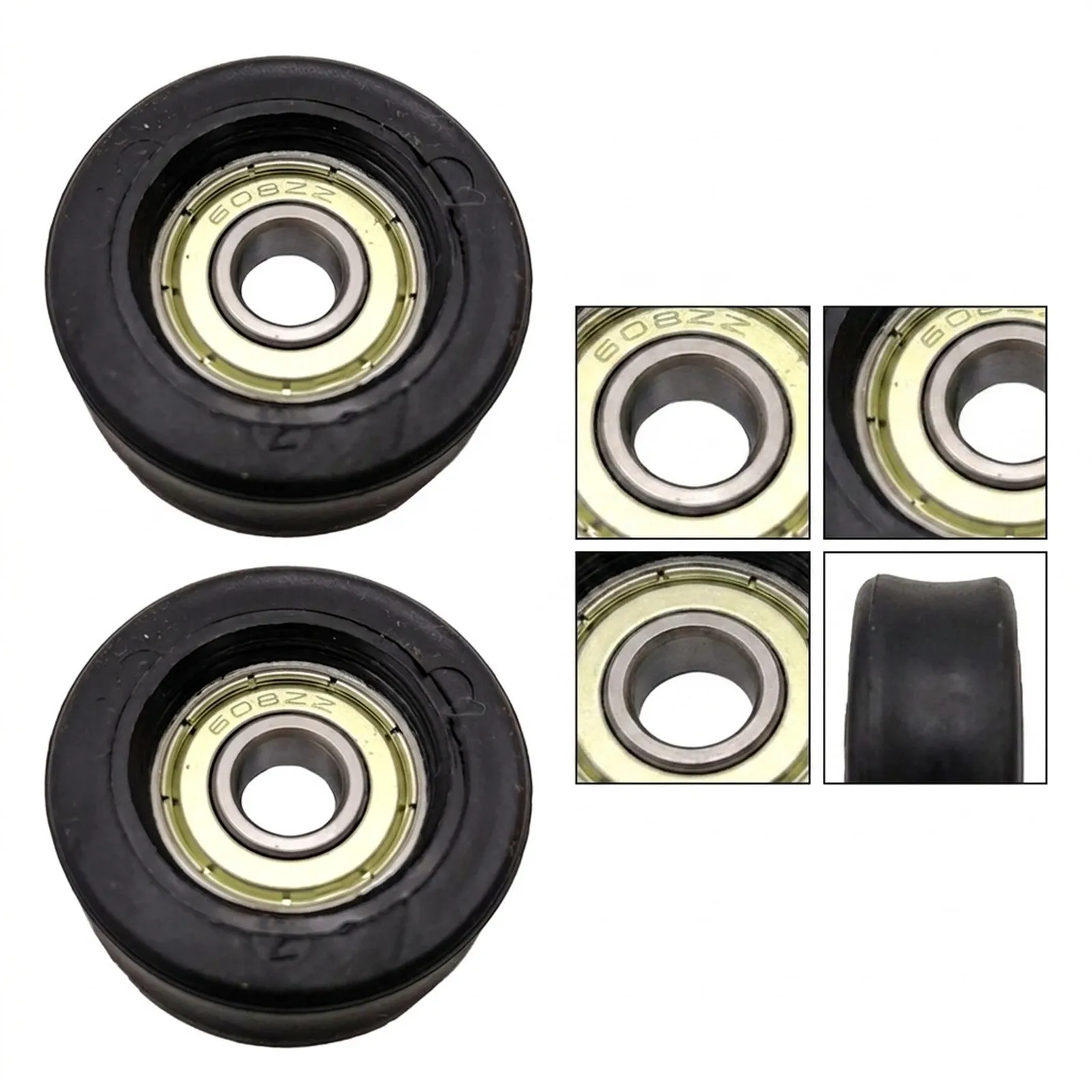 35.5mm Rowing Machine Wheels Compatible Gym Equipment Wheels Compatible With Multiple Equipment High-Strength Plastic Material