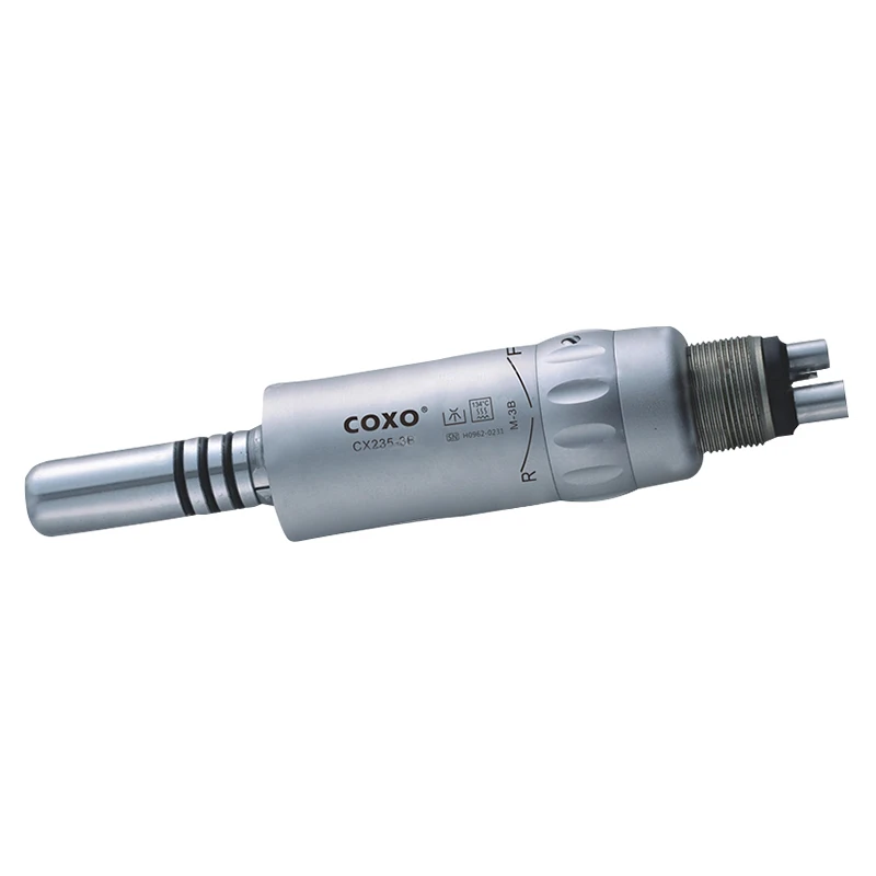 

COXO Dental Low Speed Inner Water Contra Angle Air Motor Straight Handpiece 4 or 2 Holes 20000rpm CX235 M-3B Dentistry Equipment