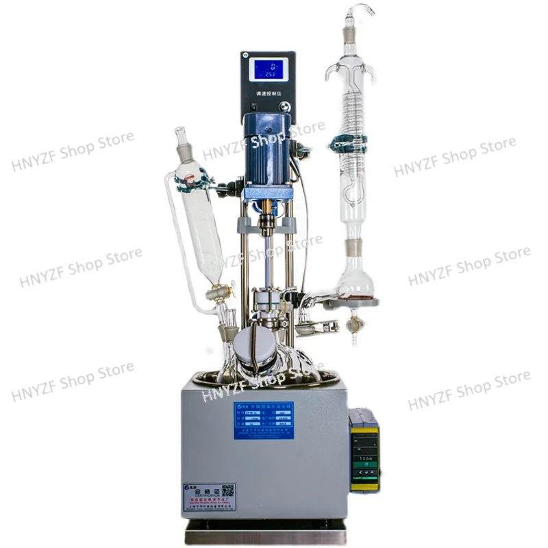 Single-layer glass reactor laboratory small vacuum high temperature  high pressure hydrothermal double-layer reaction agitator