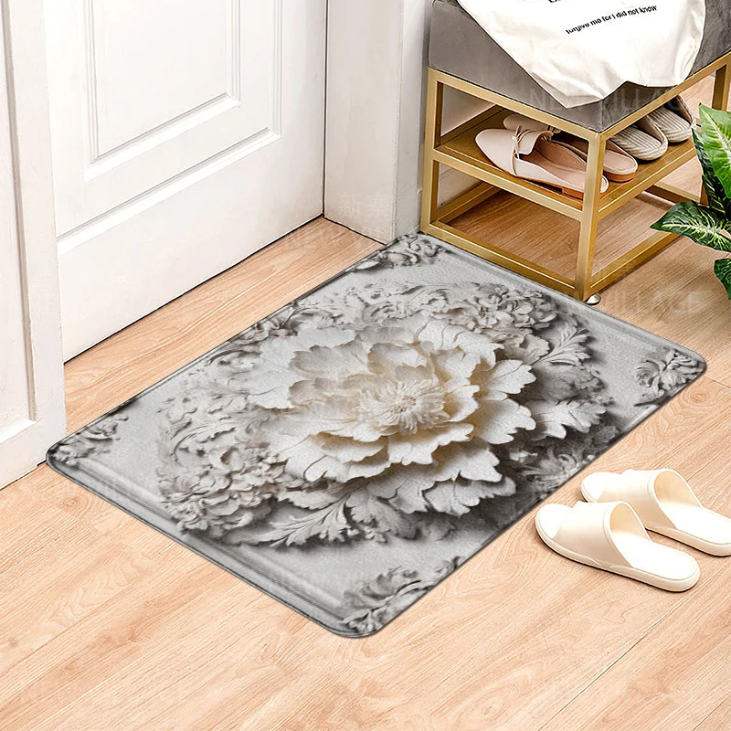 House entrance carpet Home door mat Modern Nordic style Room Bath Foot bathroom non-slip Kitchen water absorption rugs Abstract