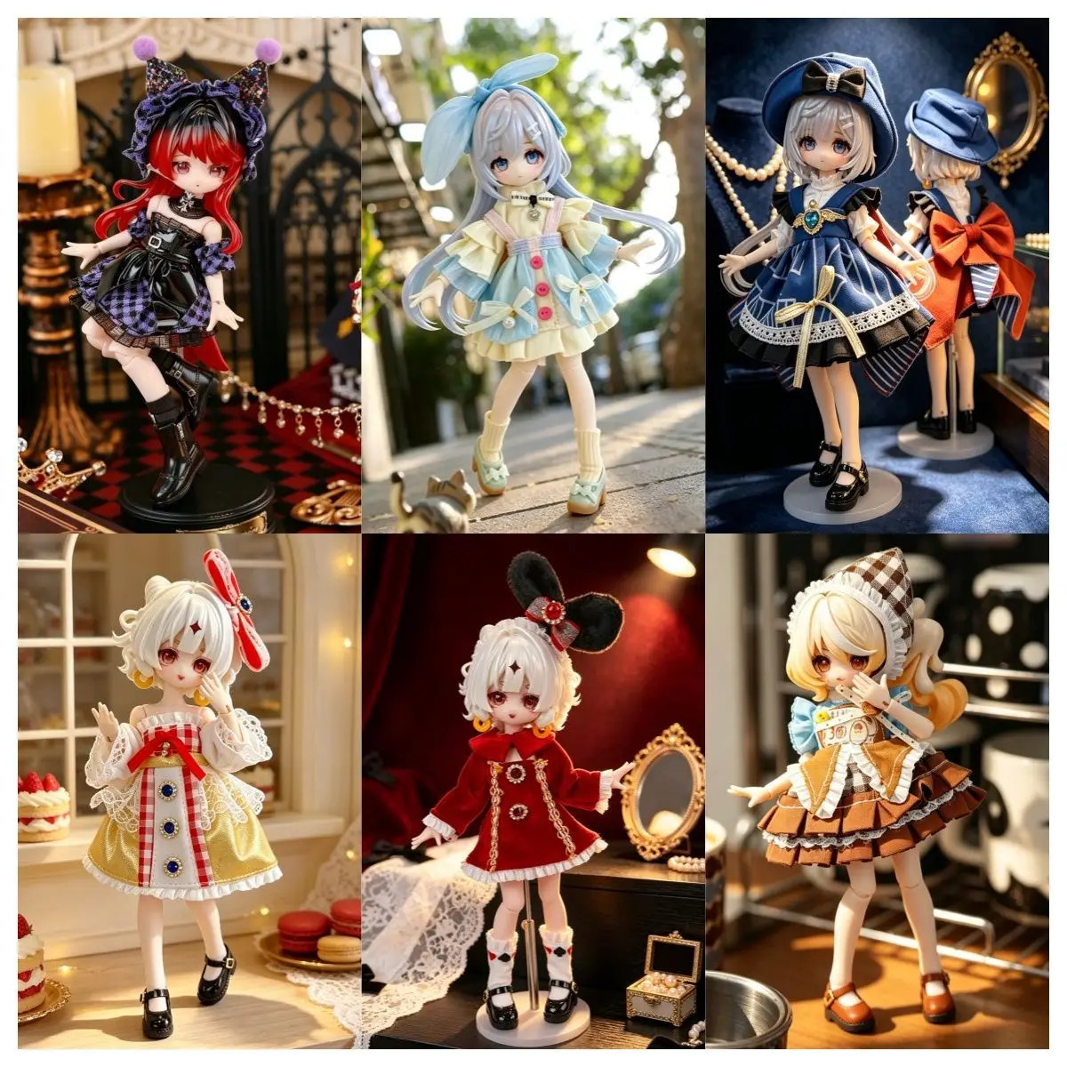 Ob11 Doll Clothes Are Designed For 11-17cm Movable Doll Geometric Creations, Suitable For 1/8 Or 1/12 Bjd Clothes