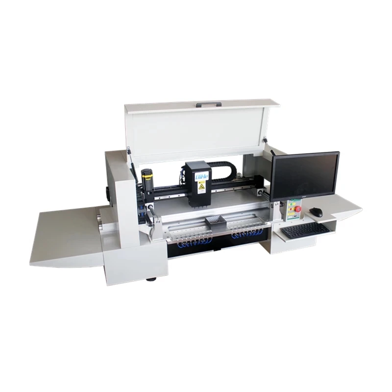 Máquina Automática SMT de Colocación de Componentes, 4 Cabezales con Sistema de Visión por Cámaras para Línea de Producción LED BGA, Línea de Ensamblaje de PCB