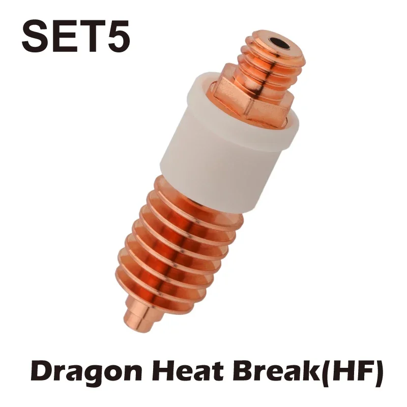 Dragon Hotend Heat Sink Heatsink Adapter Heatbreak Spare Parts Compatible With Titan DDG Extruder 3D Printer Parts