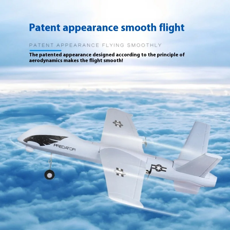 2.4g Remote Control Aircraft Gliding Wing Dragon Fixed Wing Aircraft Led Lights Electric Remote Control Foam Aircraft Model Toy