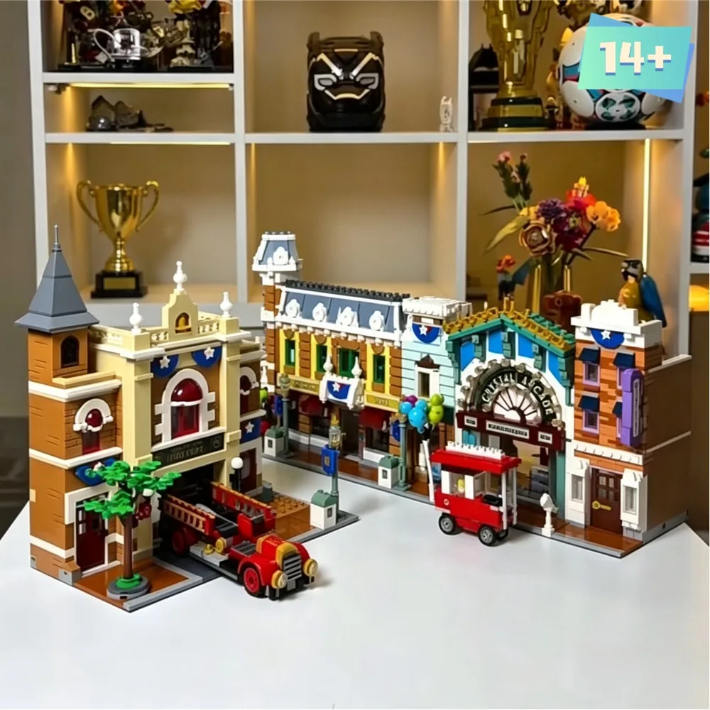 3899PCS CreativeModel Building Main Street  Blocks Bricks City Hot Street View Assembly Toys For Adult Christmas Birthday Gift