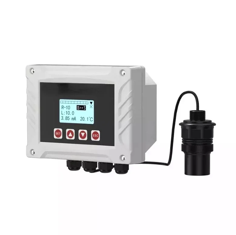 Wall-mounted split industrial  ultrasonic water level sensor level gauge transmitter for water