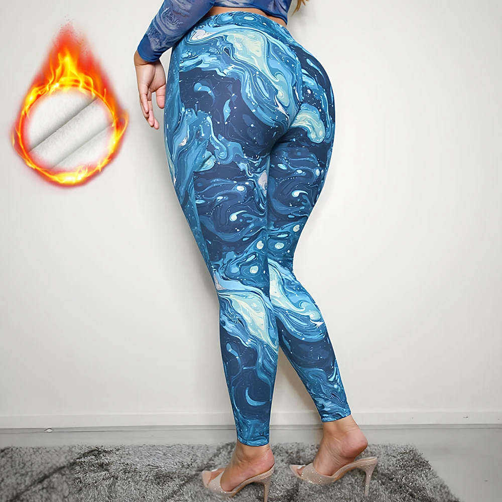 

Mia Muse Autumn Leggings 2025 Women's Comfortable Graphic Printing Natural Waist Fitting Slim Ankle Leggings
