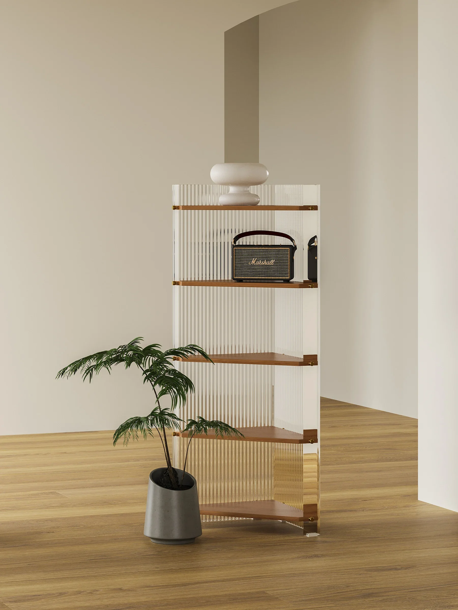 Simple ins wall triangular shelf, multi-functional wall cabinet, commercial home atmosphere furniture storage rack