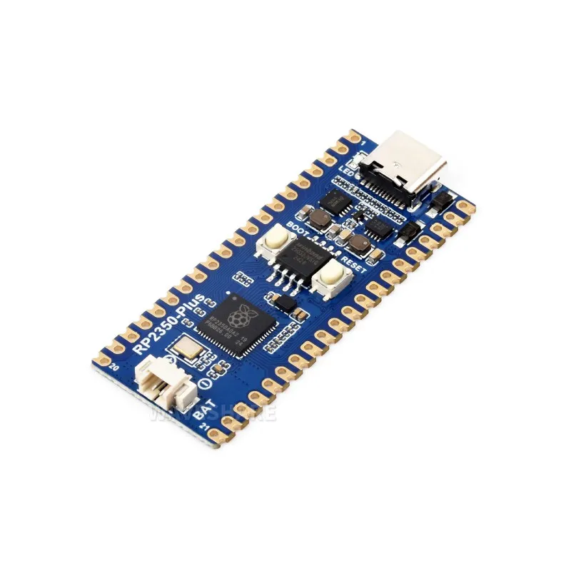 Waveshare RP2350-Plus Development Board, A Low-cost, High-performance Pico-like MCU Board Based On Raspberry Pi RP2350A Dual-cor