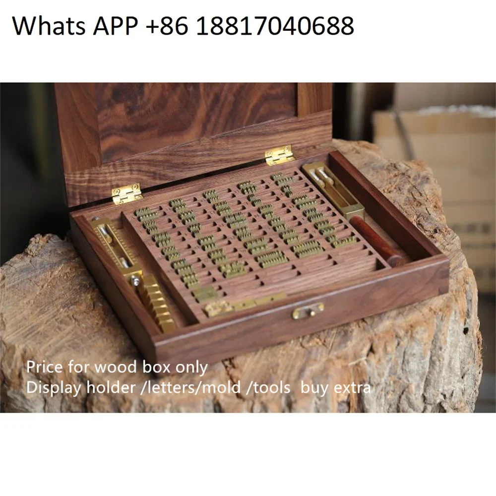 Big Black Walnut Letters Box for MOVEGO Brass Lettters, price for box only, Without Letters, Reservation required,