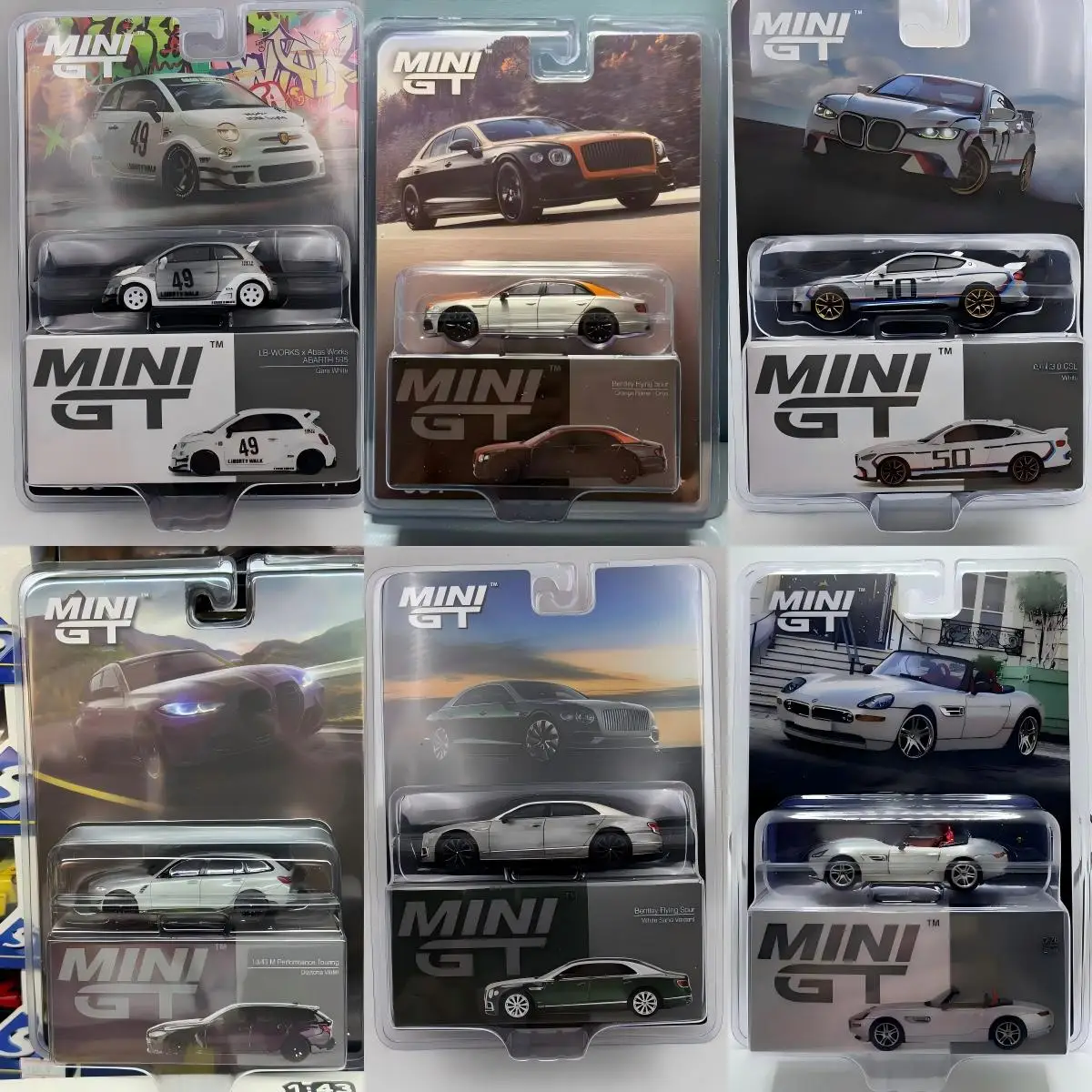 TSM MINIGT 1:64 Valkyrie M3 M4  i7 EB110 GT M5 G90 minigt#1086 #1090 #764 Chase Special Die-cast Alloy Car Model Collection Gift