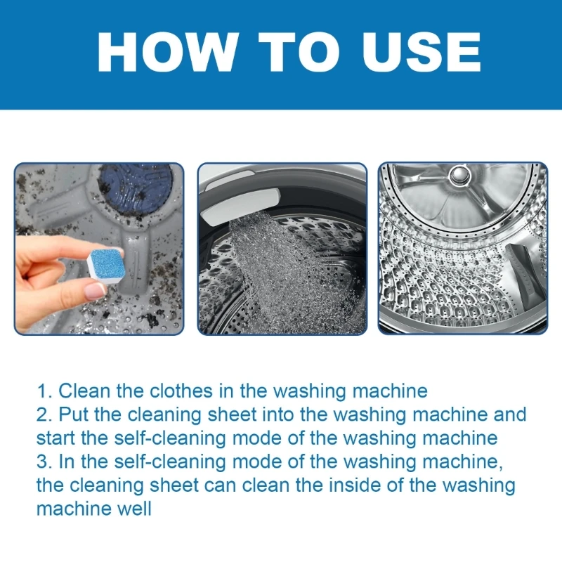 Household Washing Machine Cleaning Tablets Suitable for Commercial Use