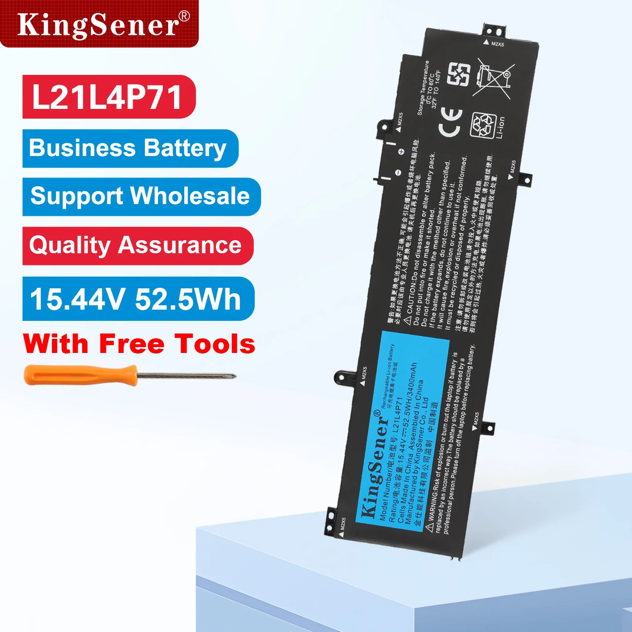 KingSener L21C4P71 L21L4P71 Laptop Battery For Lenovo ThinkPad T14 P14s Gen 3 2022 L21D4P71 L21M4P71 L21M4P72 SB10W51967 52.5WH