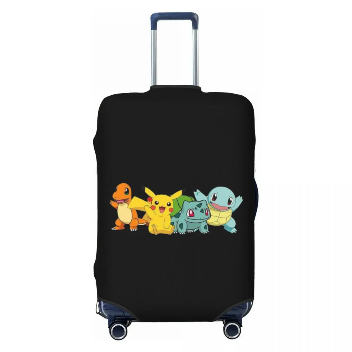 

Custom Bikachus Cartoon Suitcase Cover Washable Luggage Protective Covers for 18-32 inch