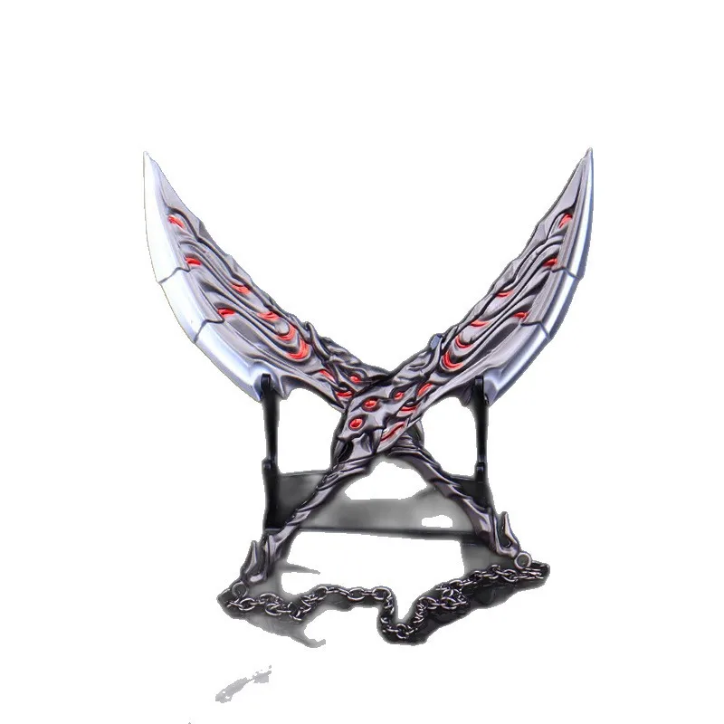 Valorant – modèle d'armes à Double Slash, périphérique de jeu, affichage de bureau de haute qualité, Collection d'ornements, cadeau d'anniversaire pour fille et garçon