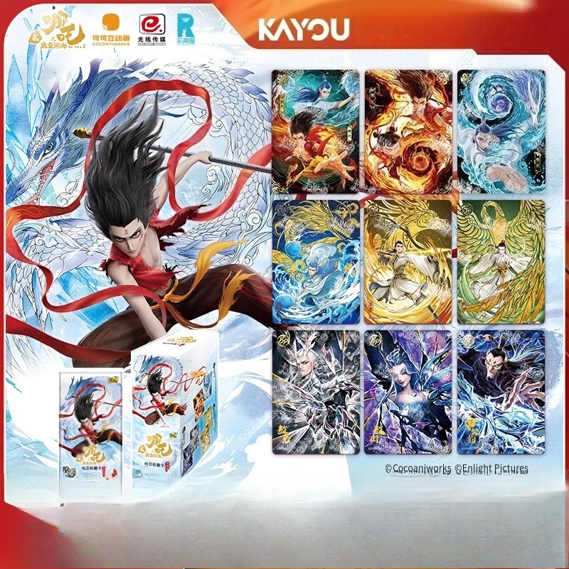 

English TitleOfficial Licensed Nezha Magic Hero Movie Collectible Cards Blind Box Gacha-Anime Trading Card Game Gift for Kids